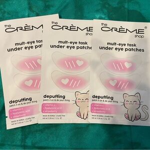 The Crème Shop Pink Multi-Eye Task Under Eye Patches 3 pack